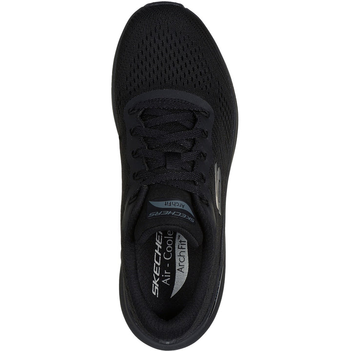Womens Wide Fit Skechers 150051 2.0 Arch Fit Big League Trainers in Black/Black - Image 1