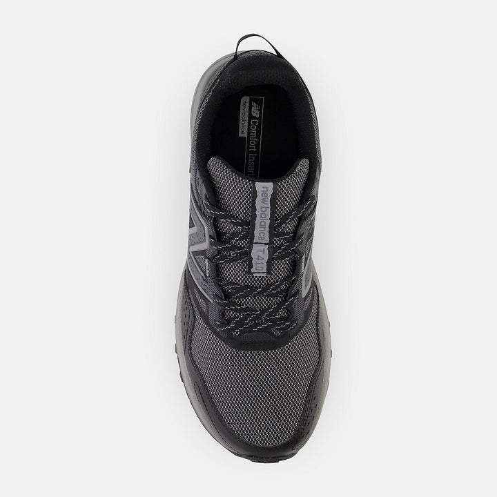Men's Wide Fit New Balance MT410LB8 Trail Running Trainers in Black - Image 1
