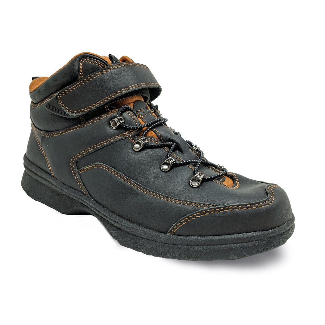 Womens Wide Fit I-Runner Pioneer Walking Boots in Black - Image 4