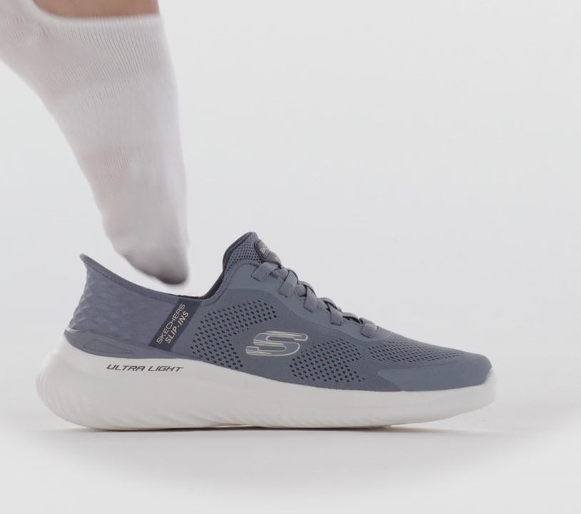 Men's Wide Fit Skechers Slip-ins 232459 Bounder 2.0 Emerged Trainers in Slate - Image 3