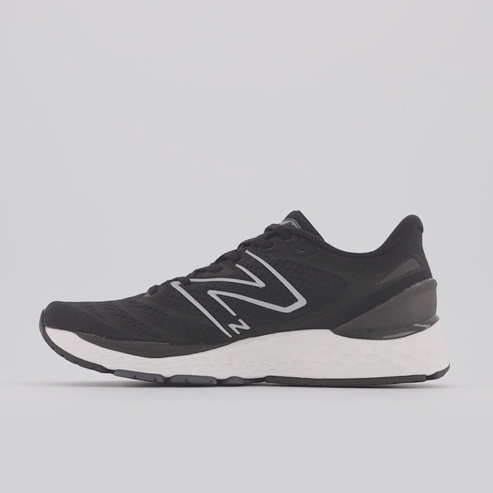 Men's Wide Fit New Balance MSOLVBW4 Running/Walking Trainers - Black/White in Black/White - Image 1