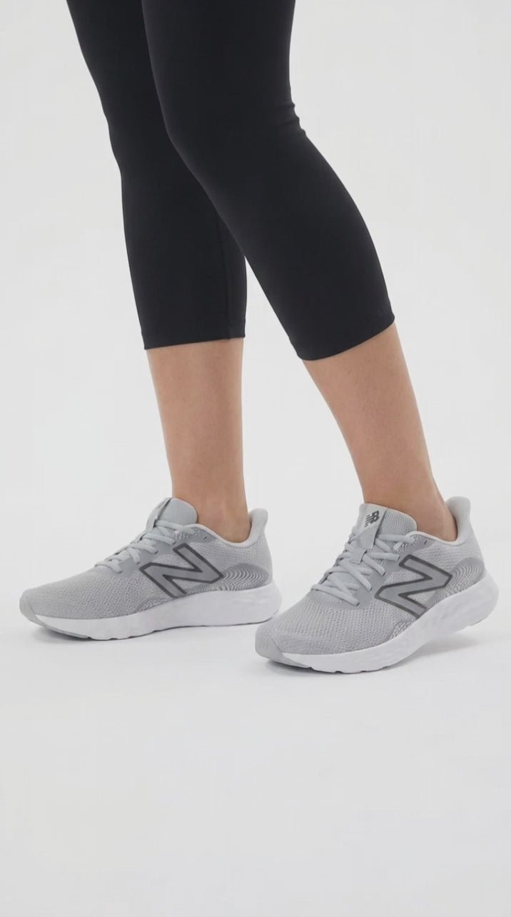 Women's Wide Fit New Balance 411V3 Walking and Running Trainers in Black - Image 1