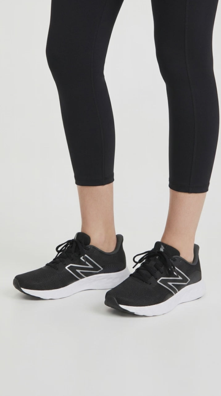Women's Wide Fit New Balance 411V3 Walking and Running Trainers in Black - Image 10