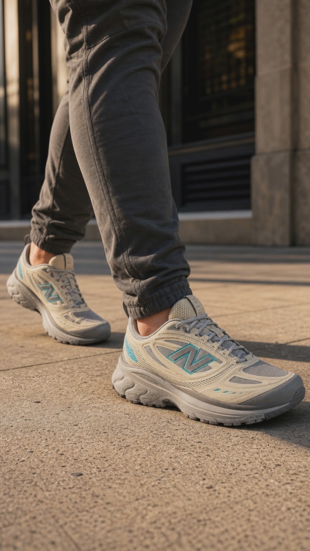Mens Wide Fit New Balance M4109NV Fresh Foam Trail Trainers - Brown in Brown - Image 3