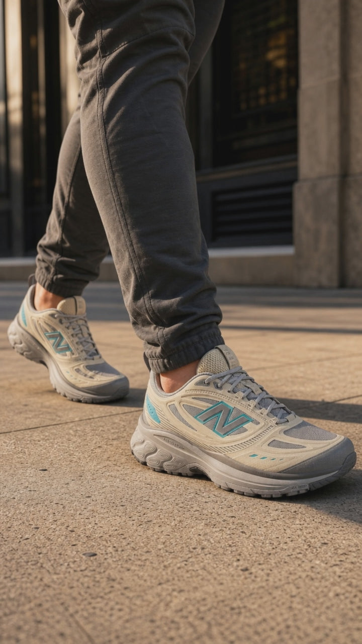 Mens Wide Fit New Balance M4109NV Fresh Foam Trail Trainers - Brown in Brown - Image 1
