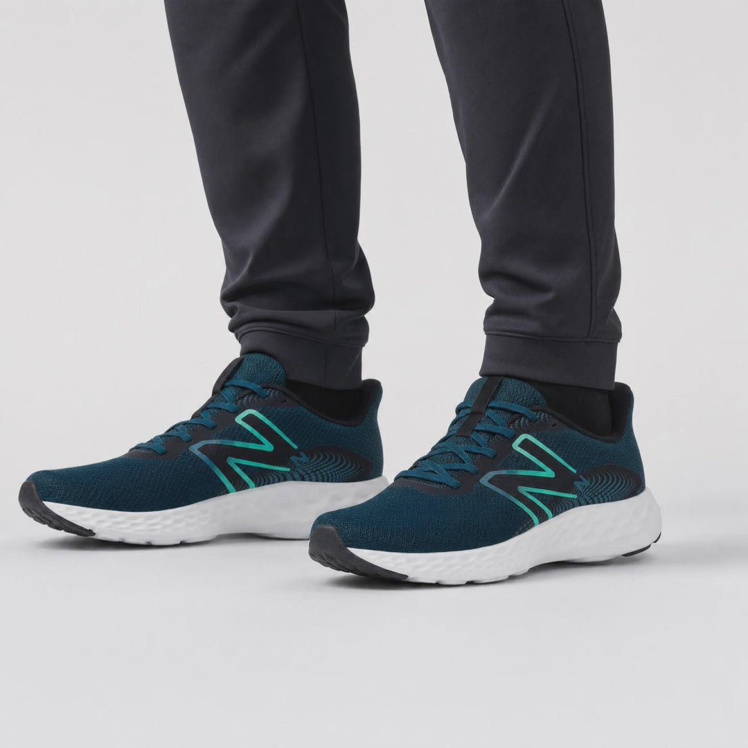 Men's Wide Fit New Balance Dynasoft M4118PQ Walking/Running Trainers in Salt/Water - Image 3