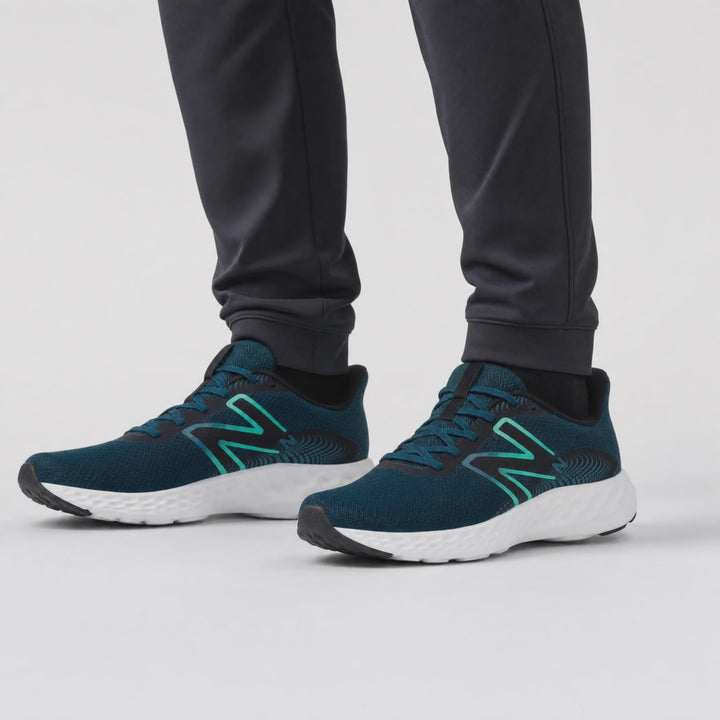 Men's Wide Fit New Balance Dynasoft M4118PQ Walking/Running Trainers in Salt/Water - Image 1