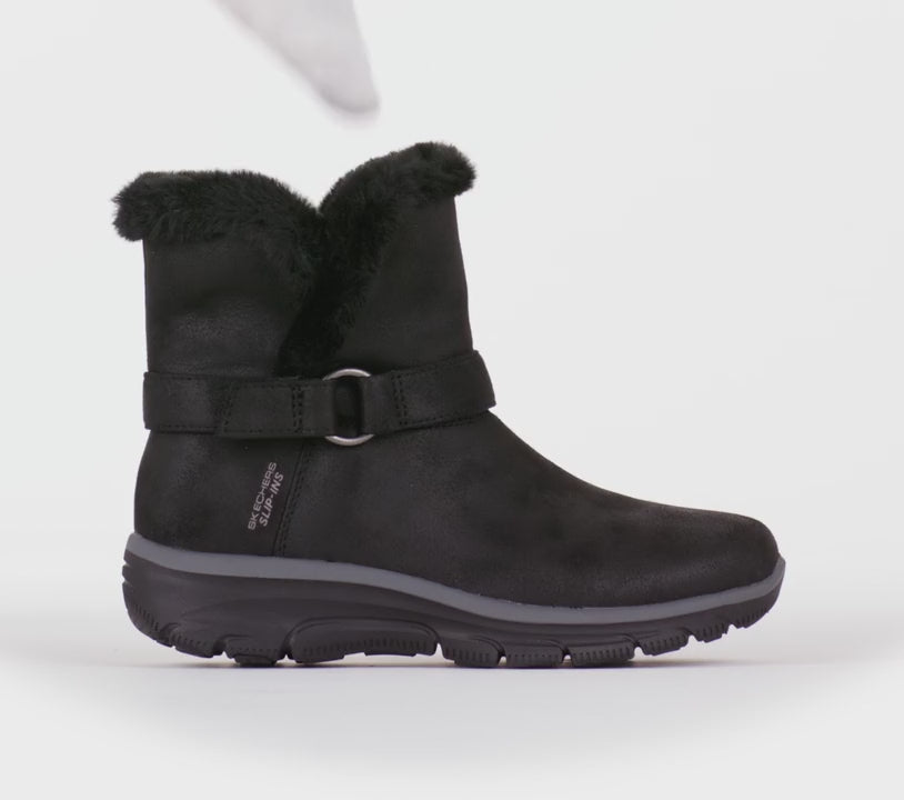 Women's Relaxed Fit Skechers 168045 Slip-ins Easy Going Dreamers Move Boots in Black - Image 4