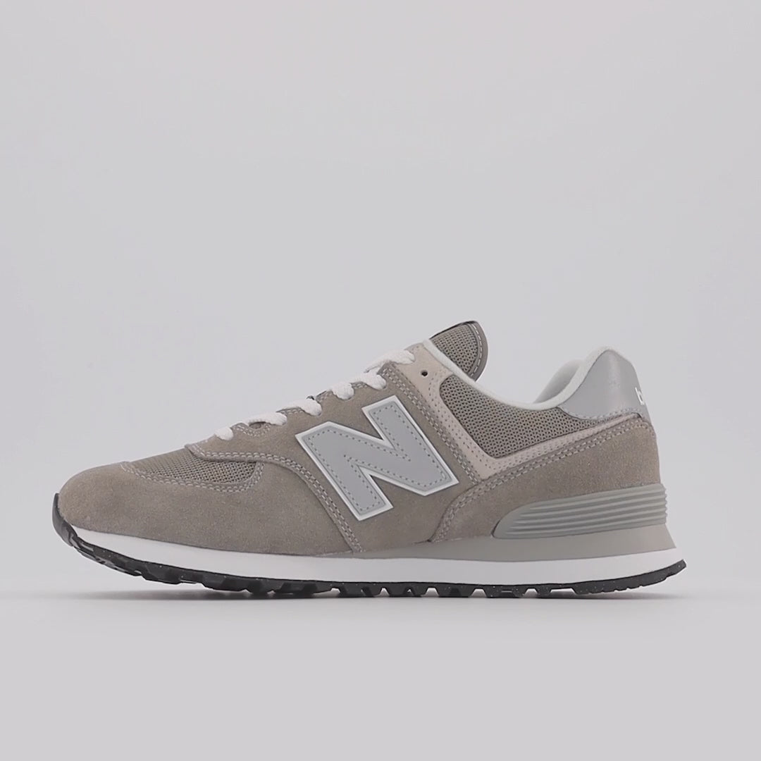Men's Wide Fit New Balance ML574EVG Walking/Running Trainers - Exclusive - Grey ENCAP