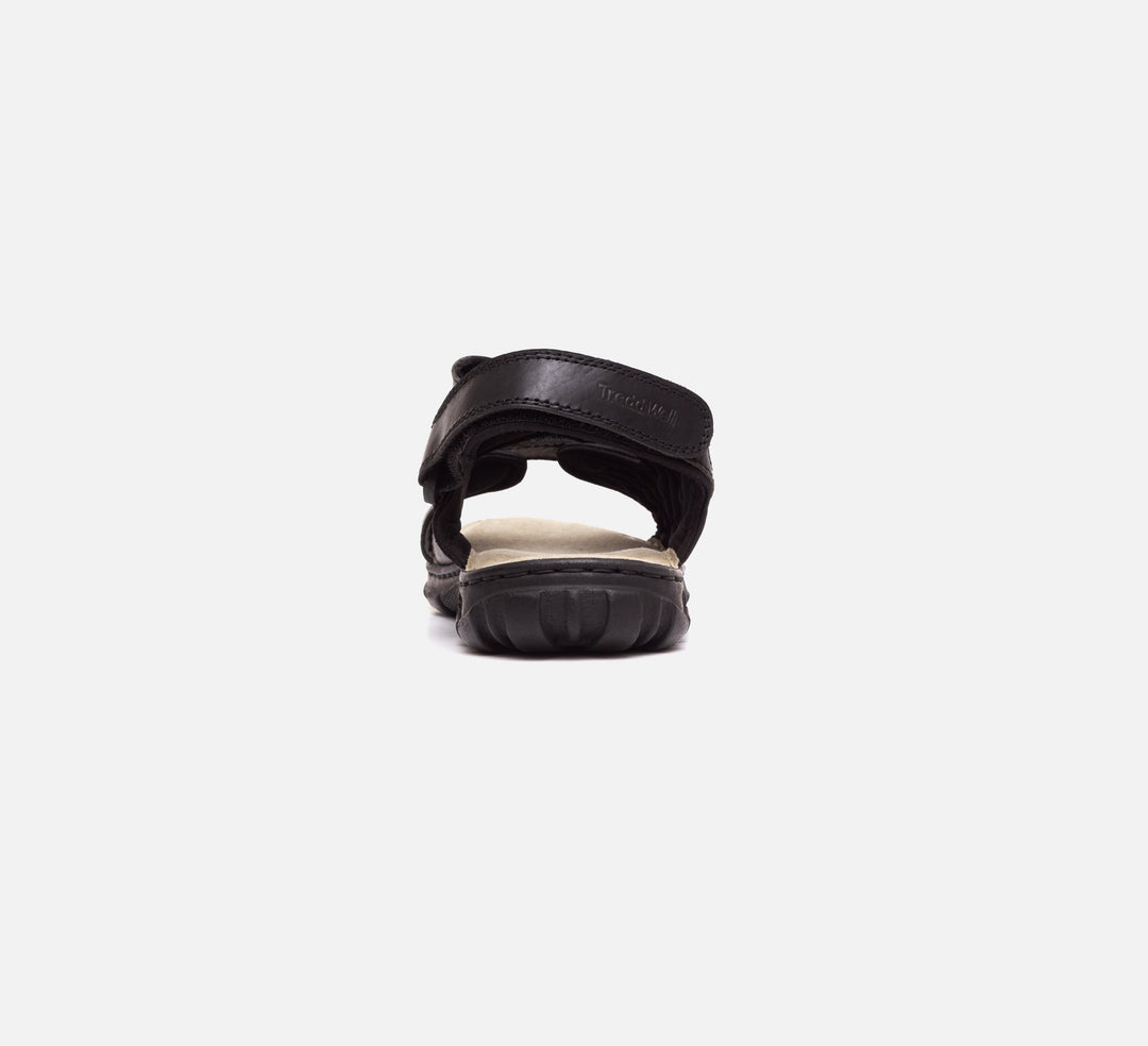 Mens Wide Fit Sandals Ashley Sandals by Tredd Well - Black in Black - Image 6