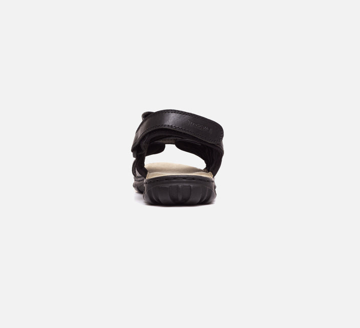 Mens Wide Fit Sandals Ashley Sandals by Tredd Well - Black in Black - Image 1