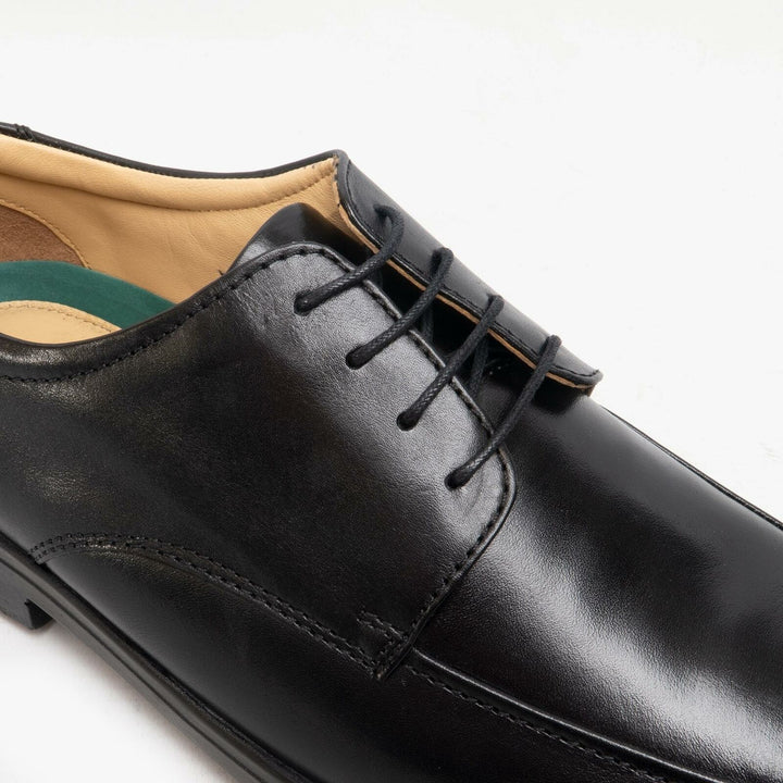 Mens Wide Fit Roamers Marlow M409A Shoes in Black - Image 1