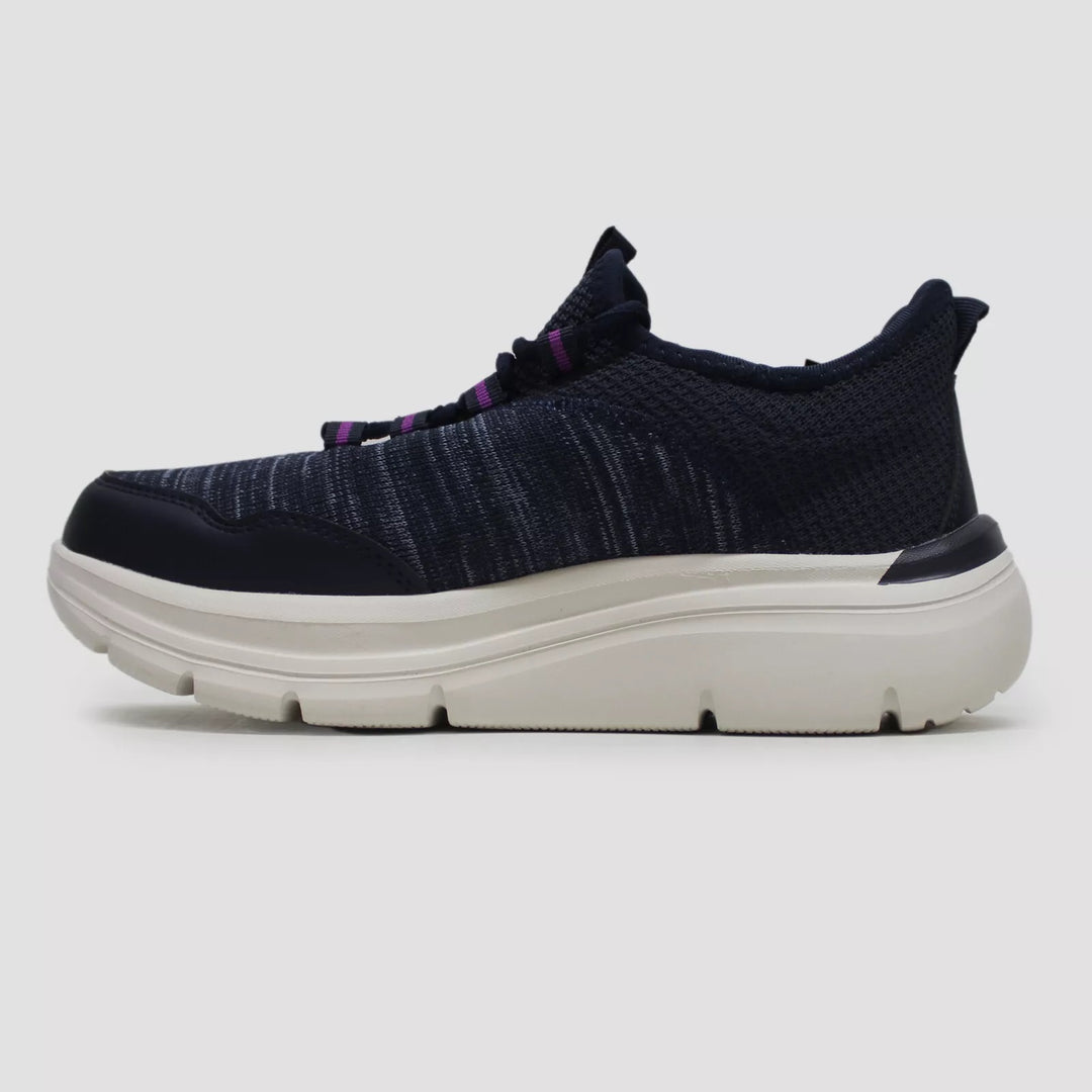 Womens Wide Fit FitVille Cloud Wanderer V7 Walking Trainers in Navy Blue - Image 3
