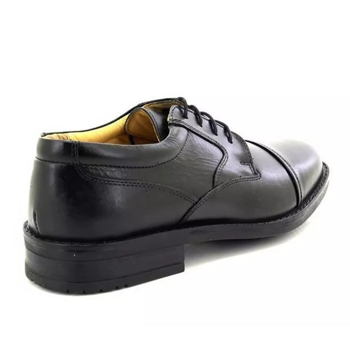 Men's Wide Fit Roamers M247A Shoes in Black Leather - Image 1