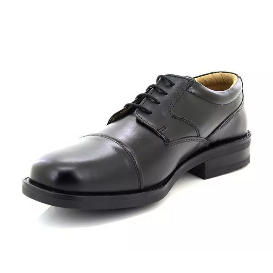 Men's Wide Fit Roamers M247A Shoes in Black Leather - Image 7