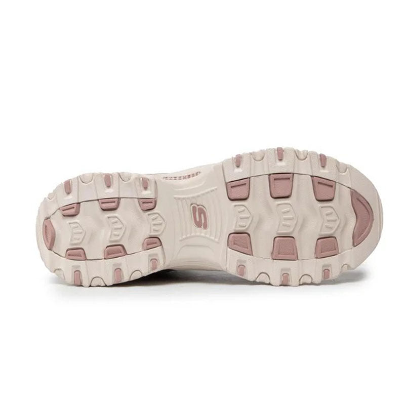 Women's Wide Fit Skechers 167264 D'lites Boots in Blush Pink - Image 5
