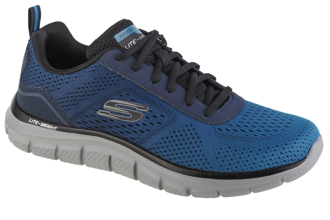 Men's Wide Fit Skechers 232399 Track-Ripkent Walking Trainers in Black/Charcoal - Image 10