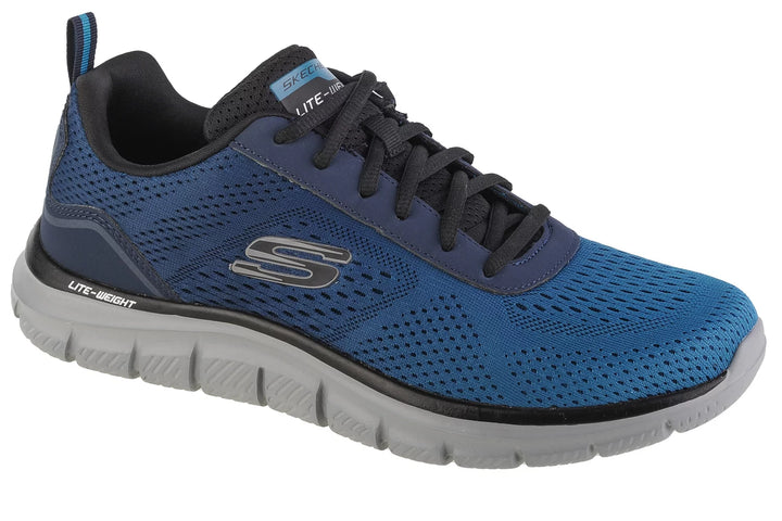 Men's Wide Fit Skechers 232399 Track-Ripkent Walking Trainers in Black/Charcoal - Image 1