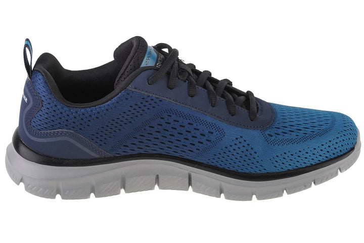 Men's Wide Fit Skechers 232399 Track-Ripkent Walking Trainers in Black/Charcoal - Image 1