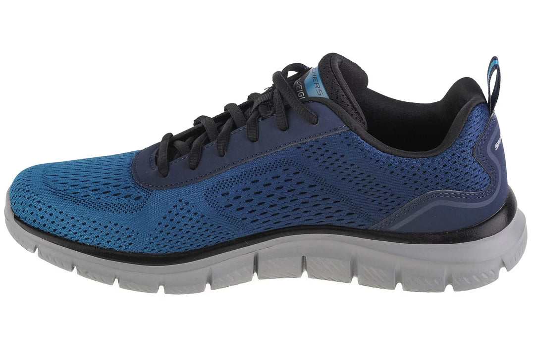 Men's Wide Fit Skechers 232399 Track-Ripkent Walking Trainers in Black/Charcoal - Image 12