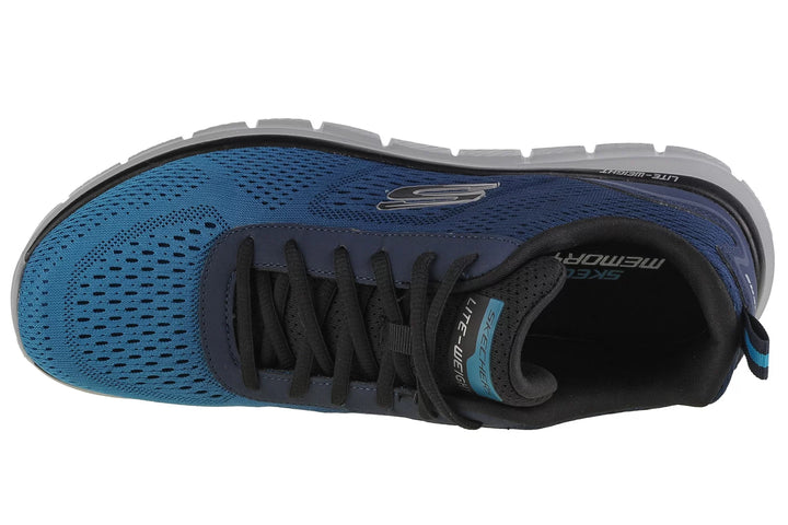 Men's Wide Fit Skechers 232399 Track-Ripkent Walking Trainers in Black/Charcoal - Image 1
