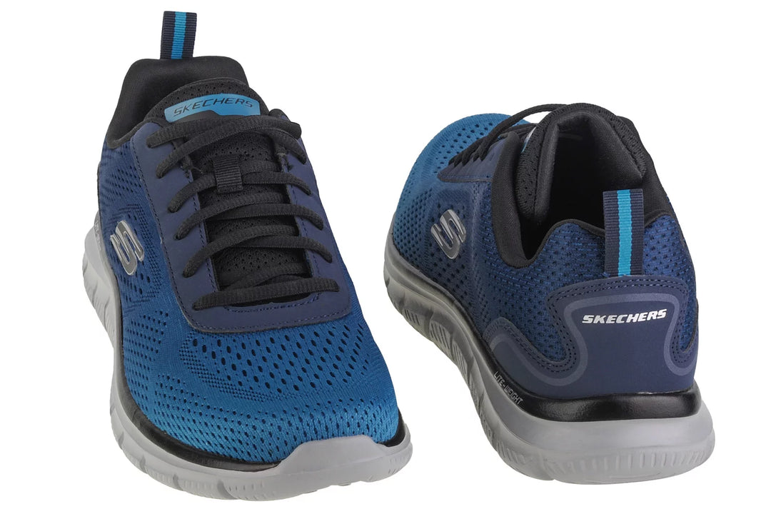 Men's Wide Fit Skechers 232399 Track-Ripkent Walking Trainers in Black/Charcoal - Image 14