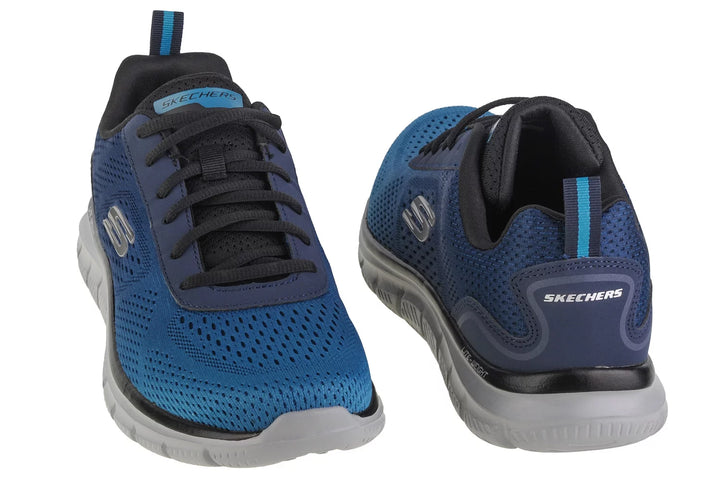 Men's Wide Fit Skechers 232399 Track-Ripkent Walking Trainers in Black/Charcoal - Image 1
