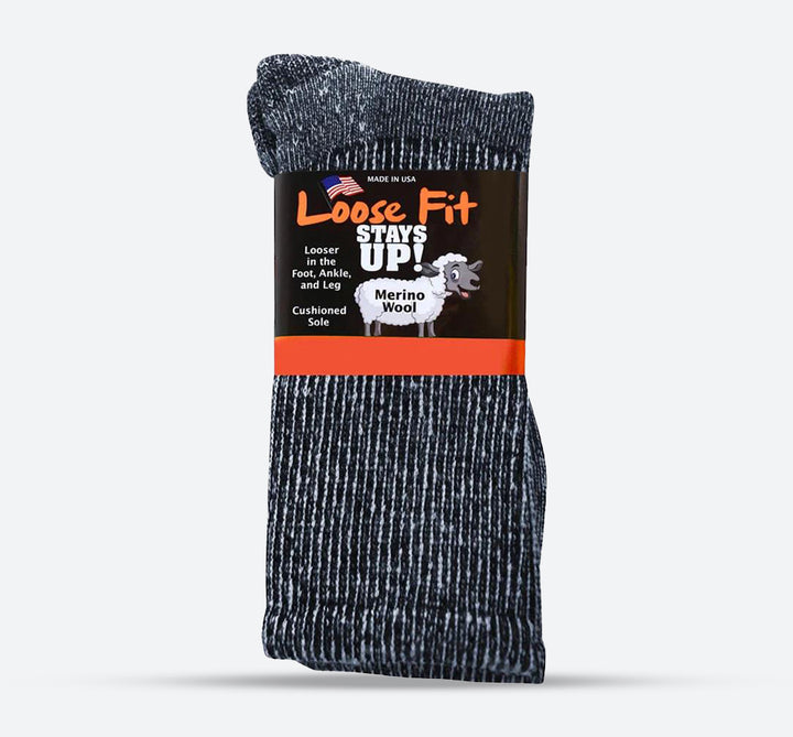 Mens Loose Fit 322 Merino Wool Crew Hiking Socks in 15 UK-19 UK - Image 1