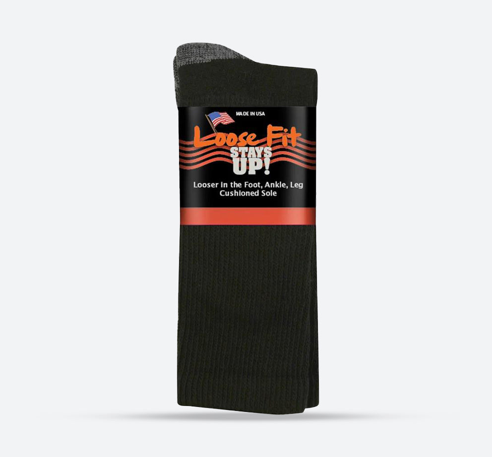 Mens Loose Fit 591 Merino Wool Crew Socks in 12 UK-15 UK - Image 1
