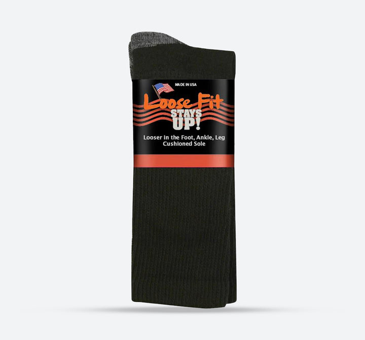 Mens Loose Fit 591 Merino Wool Crew Socks in 12 UK-15 UK - Image 1