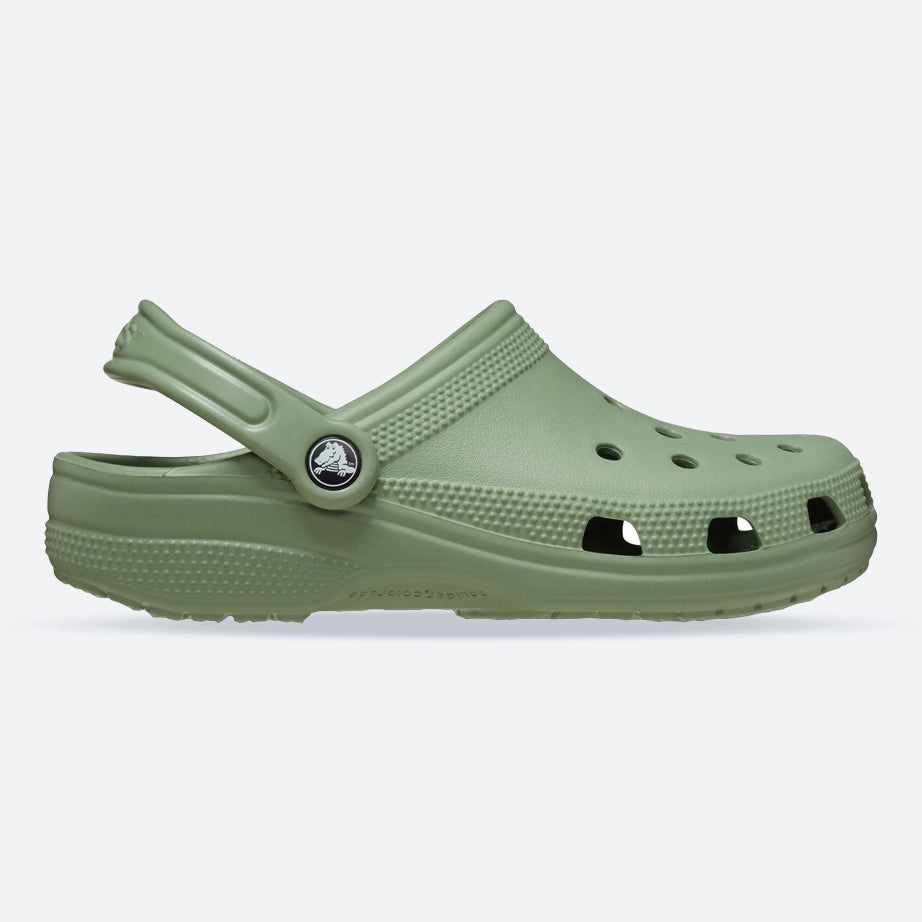 Men's 10001 Crocs Classic Clog Sandals in Moss - Image 1