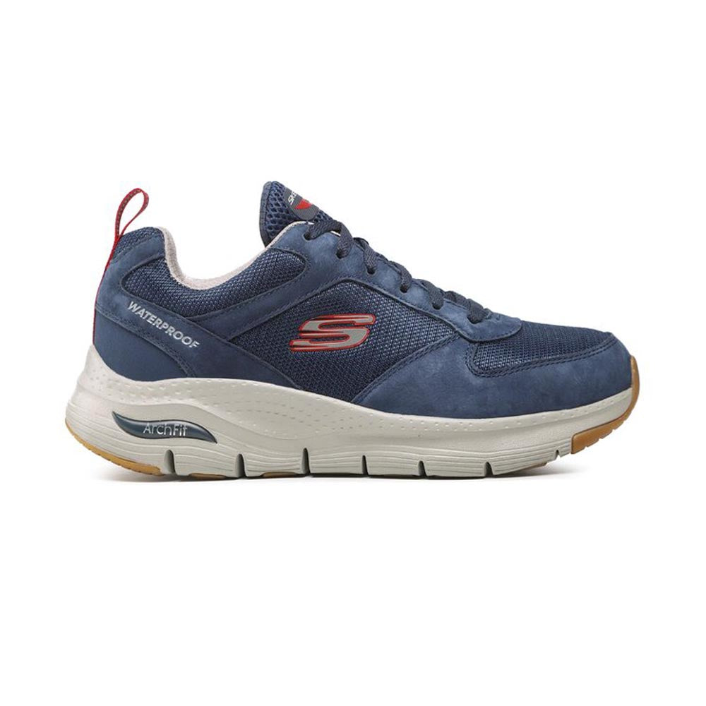 Men's Wide Fit Skechers 232500 Render Arch Fit Walking Trainers in Charcoal - Image 8