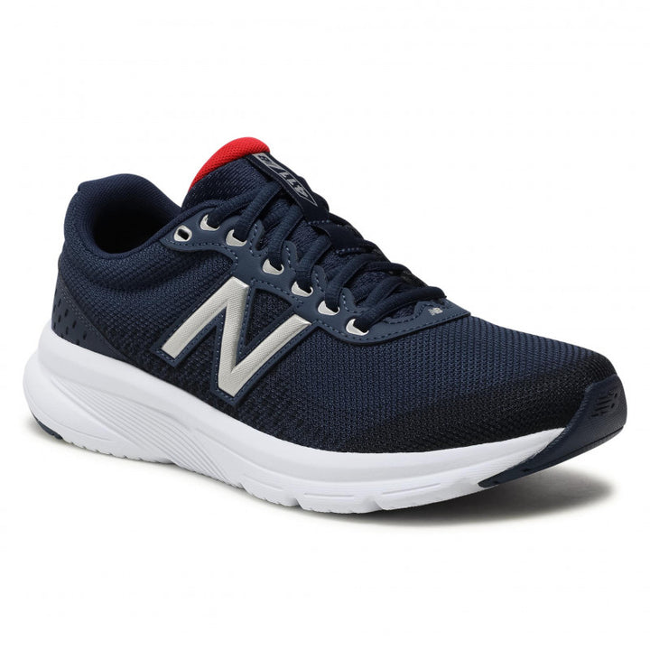 Womens Wide Fit New Balance M411LN2 Walking and Running Trainers in Navy - Image 1