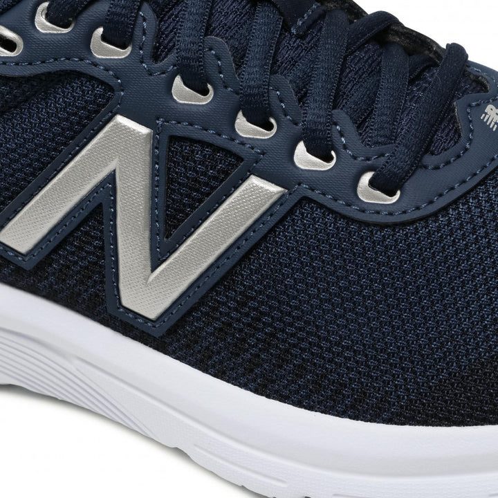 Womens Wide Fit New Balance M411LN2 Walking and Running Trainers in Navy - Image 1