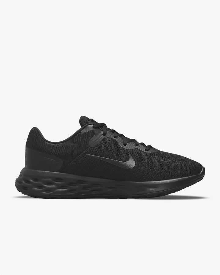 Women's Wide Fit Nike DD8475-001 Revolution 6 Running Trainers in Black/Dark Smoke Grey - Image 1