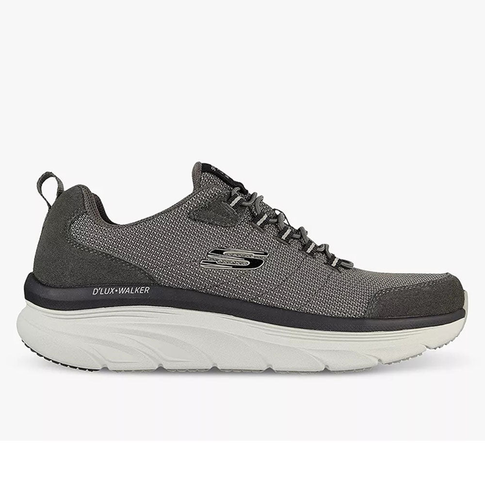 Men's Wide Fit Skechers Bersaga 232263 D'lux Walking Trainers in Olive - Image 2