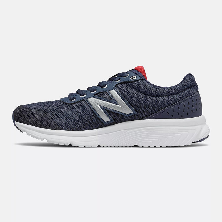 Mens Wide Fit New Balance M411LN2 Walking and Running Trainers in Navy - Image 1