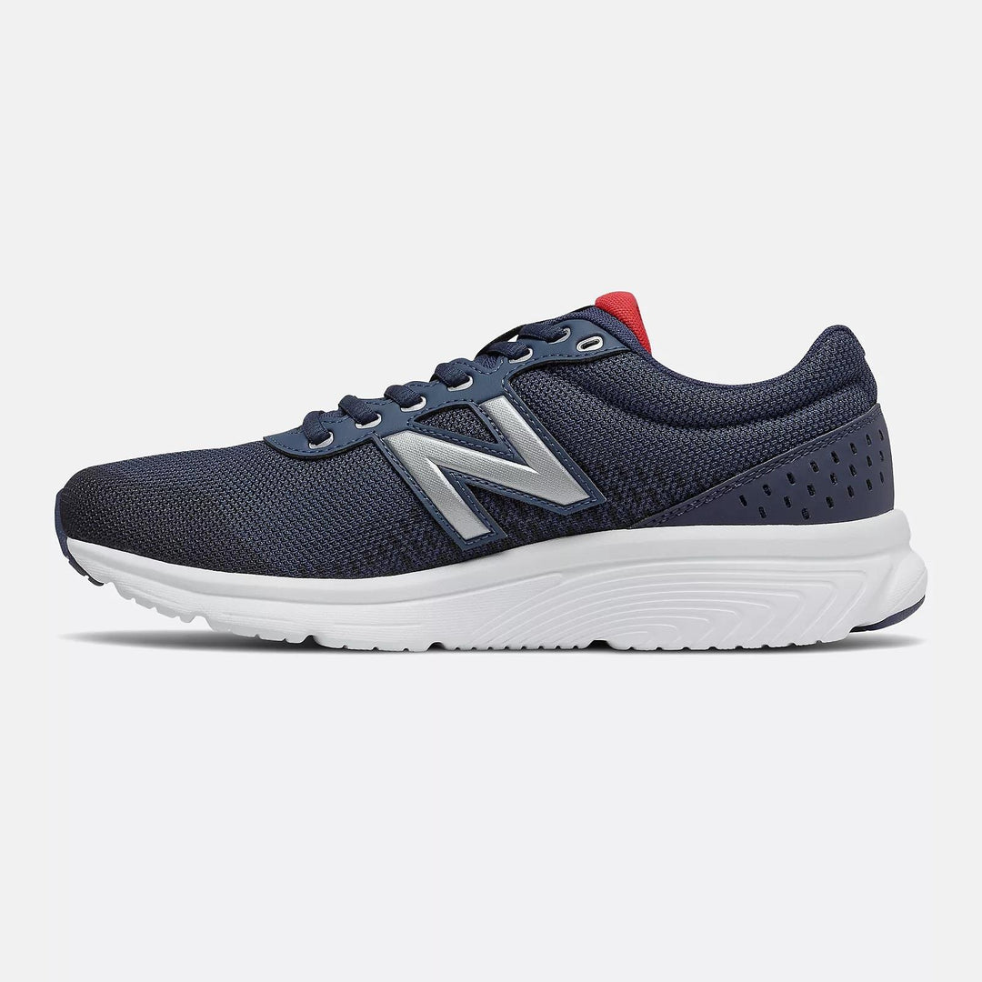 Womens Wide Fit New Balance M411LN2 Walking and Running Trainers in Navy - Image 4