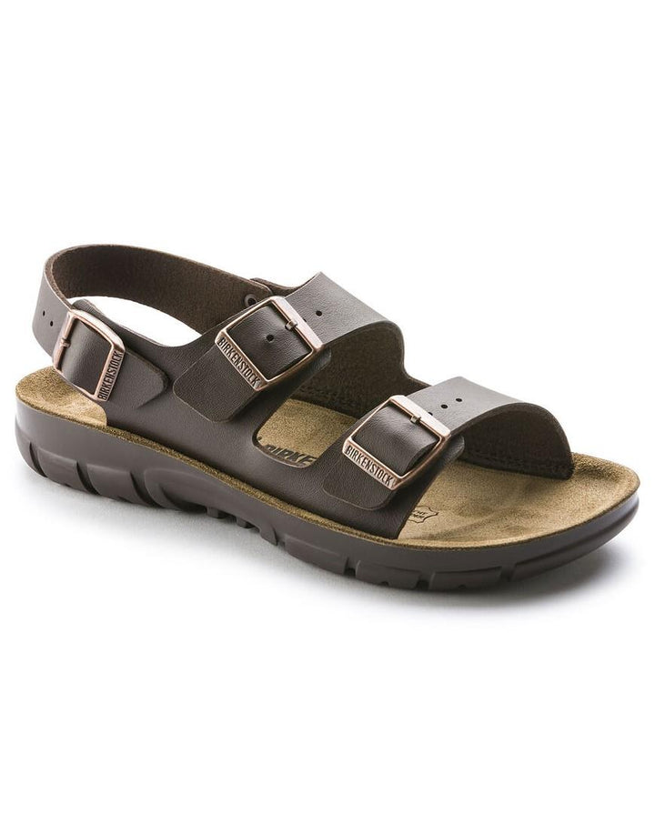 Mens Wide Fit Birkenstock 500801 Sandals in Dark Brown - Image 1