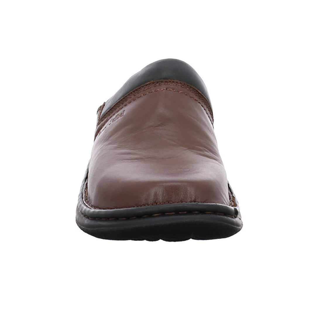 Mens Wide Fit Josef Seibel Max Ranch Mules in Brandy - Image 4