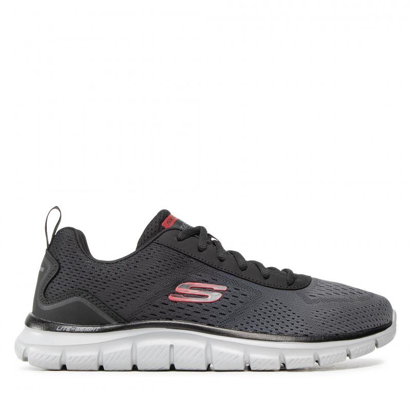 Men's Wide Fit Skechers 232399 Track-Ripkent Walking Trainers in Black/Charcoal - Image 2