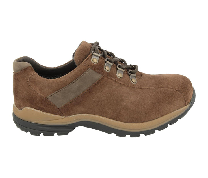 Womens Wide Fit DB Wyoming Walking Trainers in Black Suede - Image 1