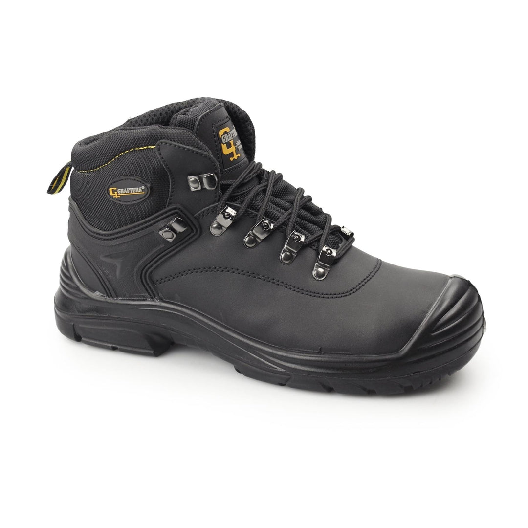 Mens Wide Fit Grafters M9508A Safety Boots in Black - Image 2