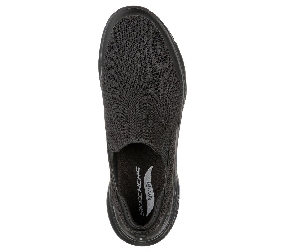 Mens Wide Fit Skechers SK232043WW Arch Fit Banlin Walking Trainers in Black - Image 5
