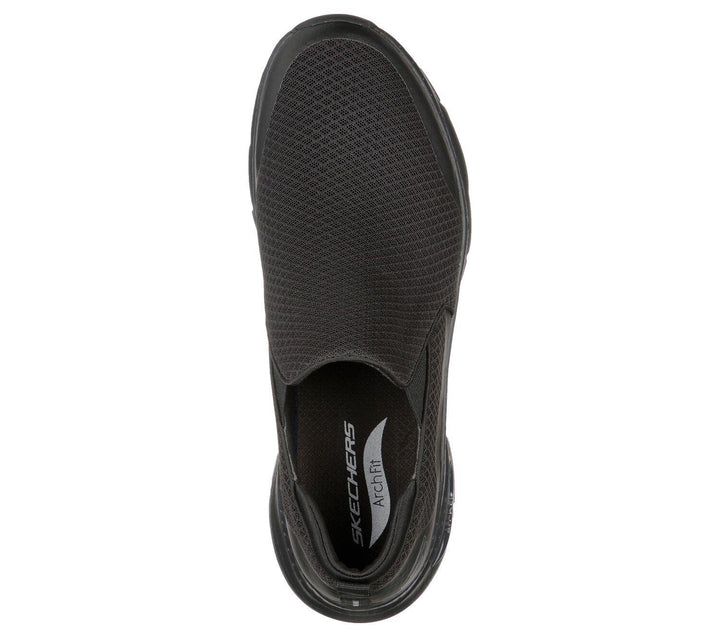 Mens Wide Fit Skechers SK232043WW Arch Fit Banlin Walking Trainers in Black - Image 1