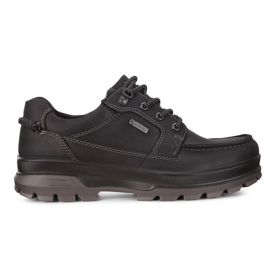 Men's Wide Fit ECCO Rugged Track Outdoor Walking Trainers in Black - Image 2