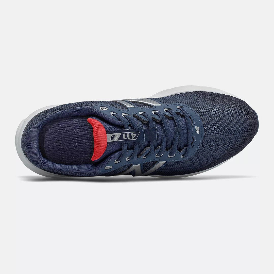 Mens Wide Fit New Balance M411LN2 Walking and Running Trainers in Navy - Image 6