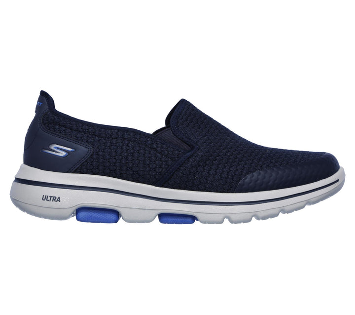 Mens Wide Fit Skechers Apprize Go Walk 5-55510 Walking Trainers in Black - Image 1