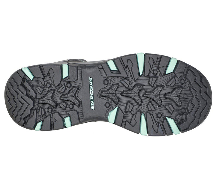 Womens Wide Fit Skechers 158351 Trego Vegan Waterproof Hiking Boots in Grey/Multi - Image 1