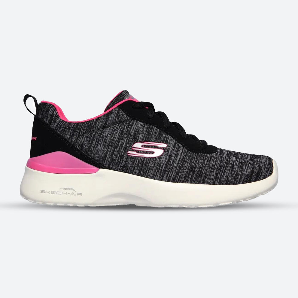 Womens Wide Fit Skechers Paradise Waves 149344 Walking Trainers in Black/Hot Pink - Image 1